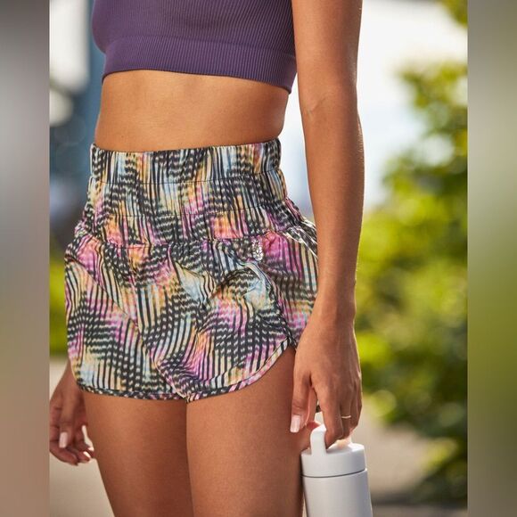 Free People Movement The Way Home Athletic Shorts Euphoria Multicolor Print S - Picture 3 of 8